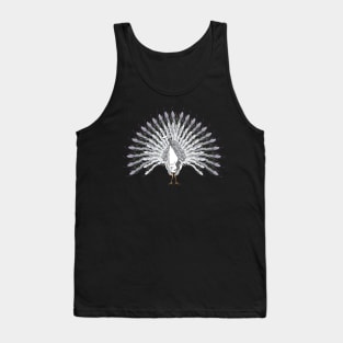 White Peacock Tank Top